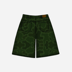 Camo Concrete Leather Shorts